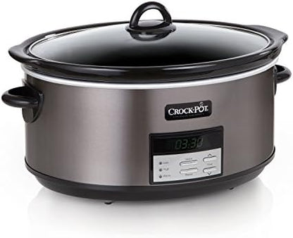 8 Quart Programmable Slow Cooker with Auto Warm - Curated Catalog J5