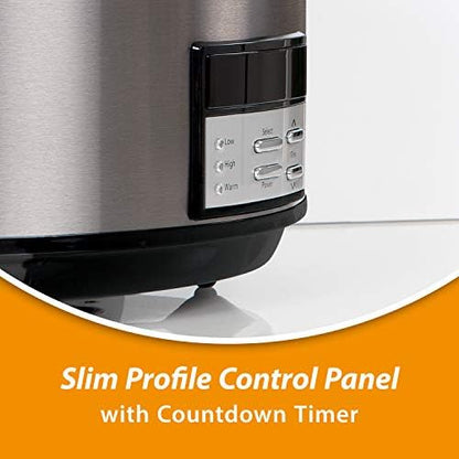 8 Quart Programmable Slow Cooker with Auto Warm - Curated Catalog O0