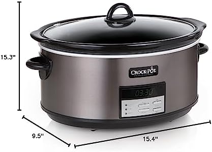 8 Quart Programmable Slow Cooker with Auto Warm - Curated Catalog O0