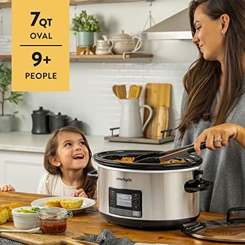 7 Quart Portable Programmable Slow Cooker with Timer - Curated Catalog F8