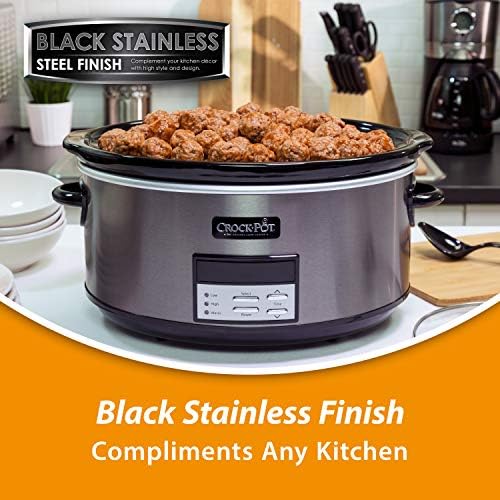8 Quart Programmable Slow Cooker with Auto Warm - Curated Catalog O0