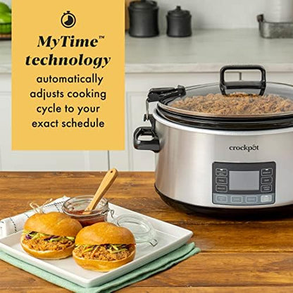 7 Quart Portable Programmable Slow Cooker with Timer - Curated Catalog F8