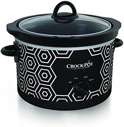 4.5 Quart Portable Slow Cooker – Black & White - Curated Catalog P2