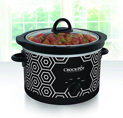 4.5 Quart Portable Slow Cooker – Black & White - Curated Catalog P2