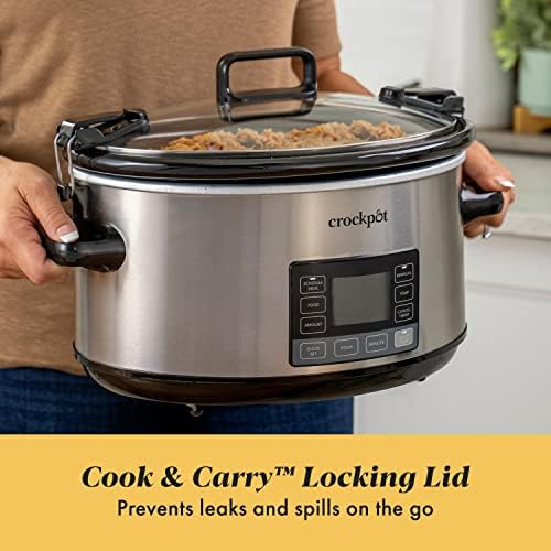 7 Quart Portable Programmable Slow Cooker with Timer - Curated Catalog F8