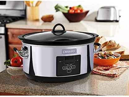 7 Quart Programmable Slow Cooker – Polished Platinum - Curated Catalog M4