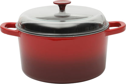 3 Quart Enameled Cast Iron Dutch Oven – Aqua - Curated Catalog B9