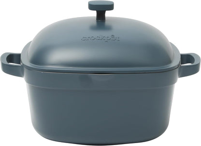 3 Quart Enameled Cast Iron Dutch Oven – Aqua - Curated Catalog B9